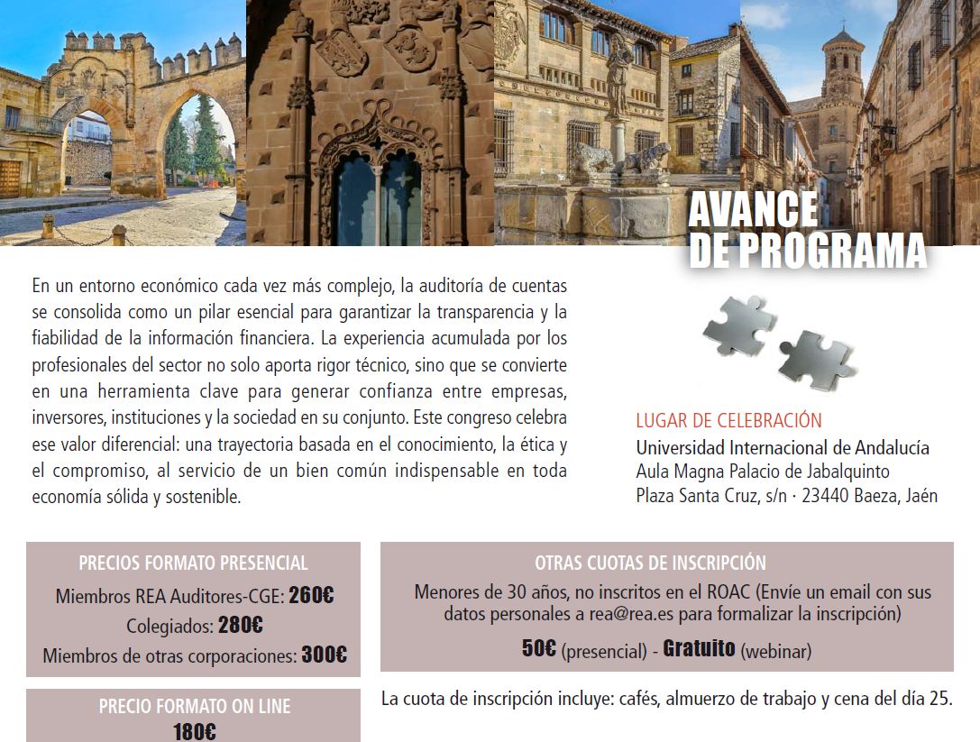 📣 XIII Foro Pequeños Despachos de Auditores: avance de programa 📆 25-26 sept 2025 📝 Baeza (Jaén) 👥 presencial y 💻 streaming 🔊 La fortaleza de la Auditoría de Cuentas: experiencia al servicio de la confianza ✔️ #ForoPymesAuditoria #Auditoria
buff.ly/9r4Pauw