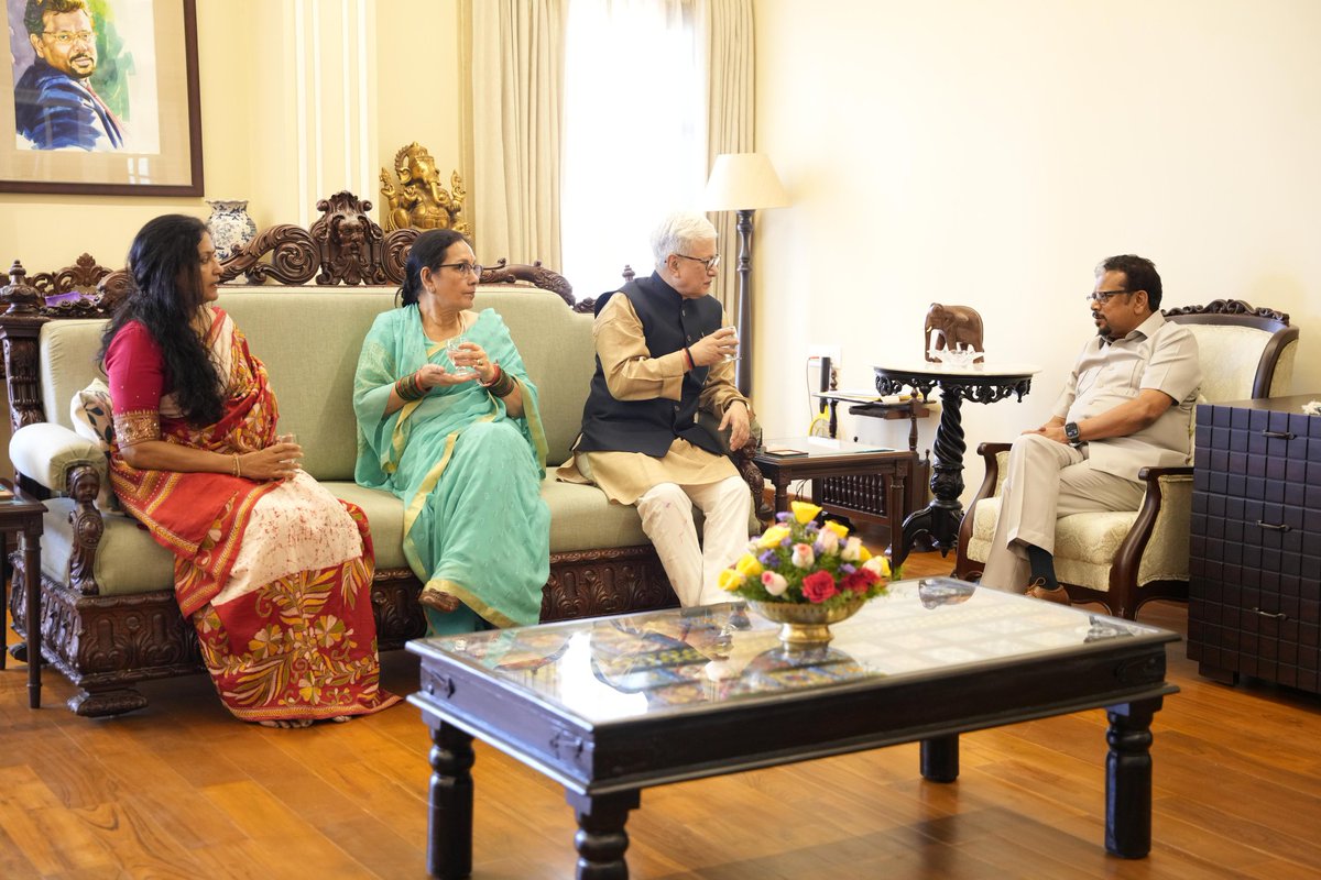 Lt. Gov. Puducherry (@lgov_puducherry) on Twitter photo Delighted to receive Shri Jishnu Dev Varma, Hon’ble #Governor of #Telangana at #RajNivas, #Puducherry. Had a meaningful exchange on rich #history, #heritage & unique cultural fabric of Puducherry.
<a href="/rashtrapatibhvn/">President of India</a> <a href="/narendramodi/">Narendra Modi</a> <a href="/AmitShah/">Amit Shah</a> <a href="/PIB_India/">PIB India</a> <a href="/MinOfCultureGoI/">Ministry of Culture</a> Delighted to receive Shri Jishnu Dev Varma, Hon’ble #Governor of #Telangana at #RajNivas, #Puducherry. Had a meaningful exchange on rich #history, #heritage & unique cultural fabric of Puducherry.
<a href="/rashtrapatibhvn/">President of India</a> <a href="/narendramodi/">Narendra Modi</a> <a href="/AmitShah/">Amit Shah</a> <a href="/PIB_India/">PIB India</a> <a href="/MinOfCultureGoI/">Ministry of Culture</a>