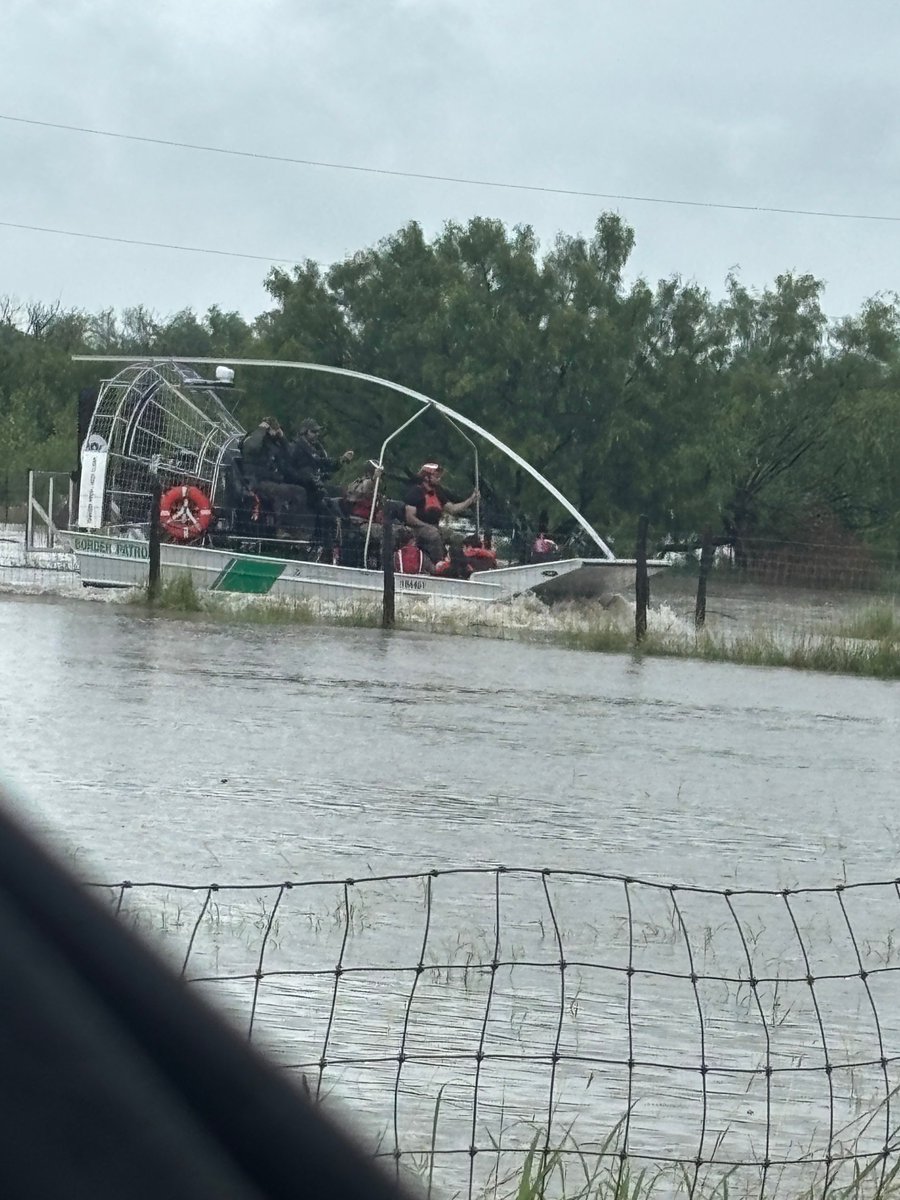 Yesterday, in Quemado, TX, Del Rio Sector air boat teams were deployed to perform rescue operations due to flash flooding in the area. The high, swift-moving water levels shut down several highways, leaving many families stranded. Our teams were able to evacuate those affected.