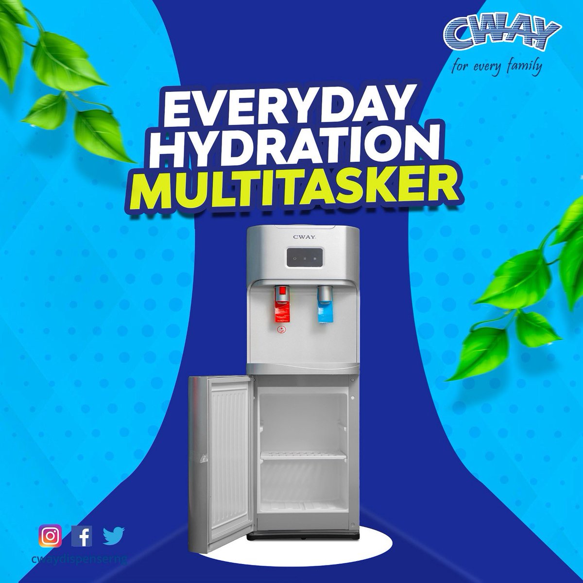 CwayDispenserng's tweet photo. Whether you’re craving a hot cup of tea☕️ or a cold refreshing sip, our water dispenser delivers instantly!

One sleek solution, two perfect temps. 

#CWAYDispenser #HotorCold #Everydayessential https://t.co/sGDvGiTvTX