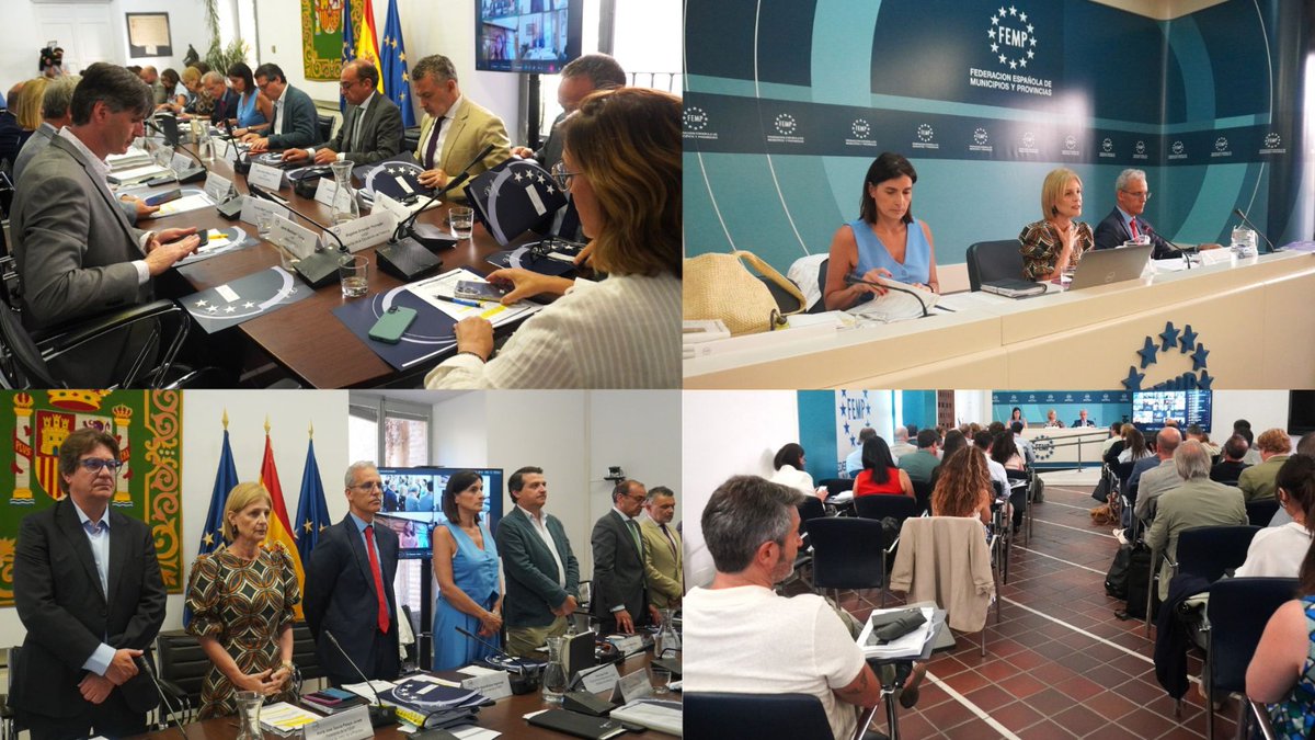 FEMP (@fempcomunica) on Twitter photo 🔴La presidenta de la #FEMP, <a href="/MJGarciaPelayo/">María José García-Pelayo</a>, vuelve a reclamar al Gobierno diálogo real y pacto con las #entidadeslocales, especialmente en materia financiera.
Durante la Junta de Gobierno y el Consejo Territorial celebrados hoy, también ha anunciado el programa del 45º 🔴La presidenta de la #FEMP, <a href="/MJGarciaPelayo/">María José García-Pelayo</a>, vuelve a reclamar al Gobierno diálogo real y pacto con las #entidadeslocales, especialmente en materia financiera.
Durante la Junta de Gobierno y el Consejo Territorial celebrados hoy, también ha anunciado el programa del 45º