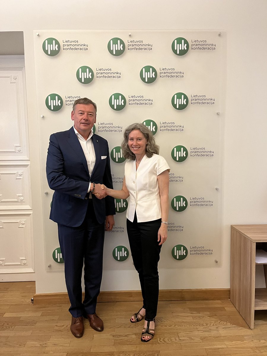 DKAMBinLT's tweet image. A vivid engagement this afternoon with the Lithuanian Confederation of Industrialists about the priorities of the Danish EU Presidency. Thanks to @VidmantasBOD for the invitation.