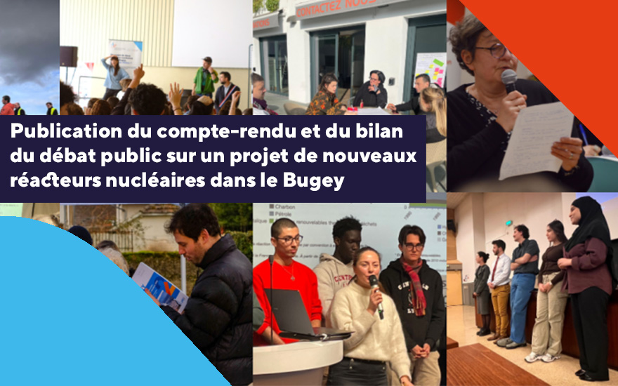 [#DebatPublic 📢] Après 4️⃣ mois de débat public sur un projet de nouveaux réacteurs nucléaires dans le Bugey, la CNDP publie le compte-rendu et le bilan du débat. 
📘Retrouvez-les ici 👇 debatpublic.fr/publication-co… 

#DebatBugey #Environnement #Nucleaire #EPR2
<a href="/debatbugey/">Débat public réacteurs nucléaires dans le Bugey</a>