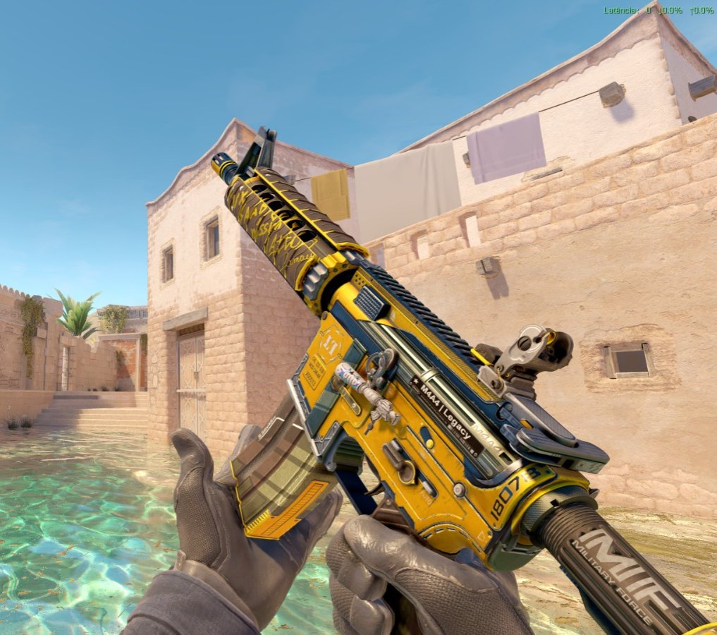 MatchSkins's tweet image. Se liguem na M4A4 Buzz Kill que o @imguyla jogou na mão do @luxcsgo_ pra esse qualifier pra esse ESL Pro League S22 South America - Closed Qualifier 🔥🔥🔥
Acham que vai buffar a @legacyggbr?