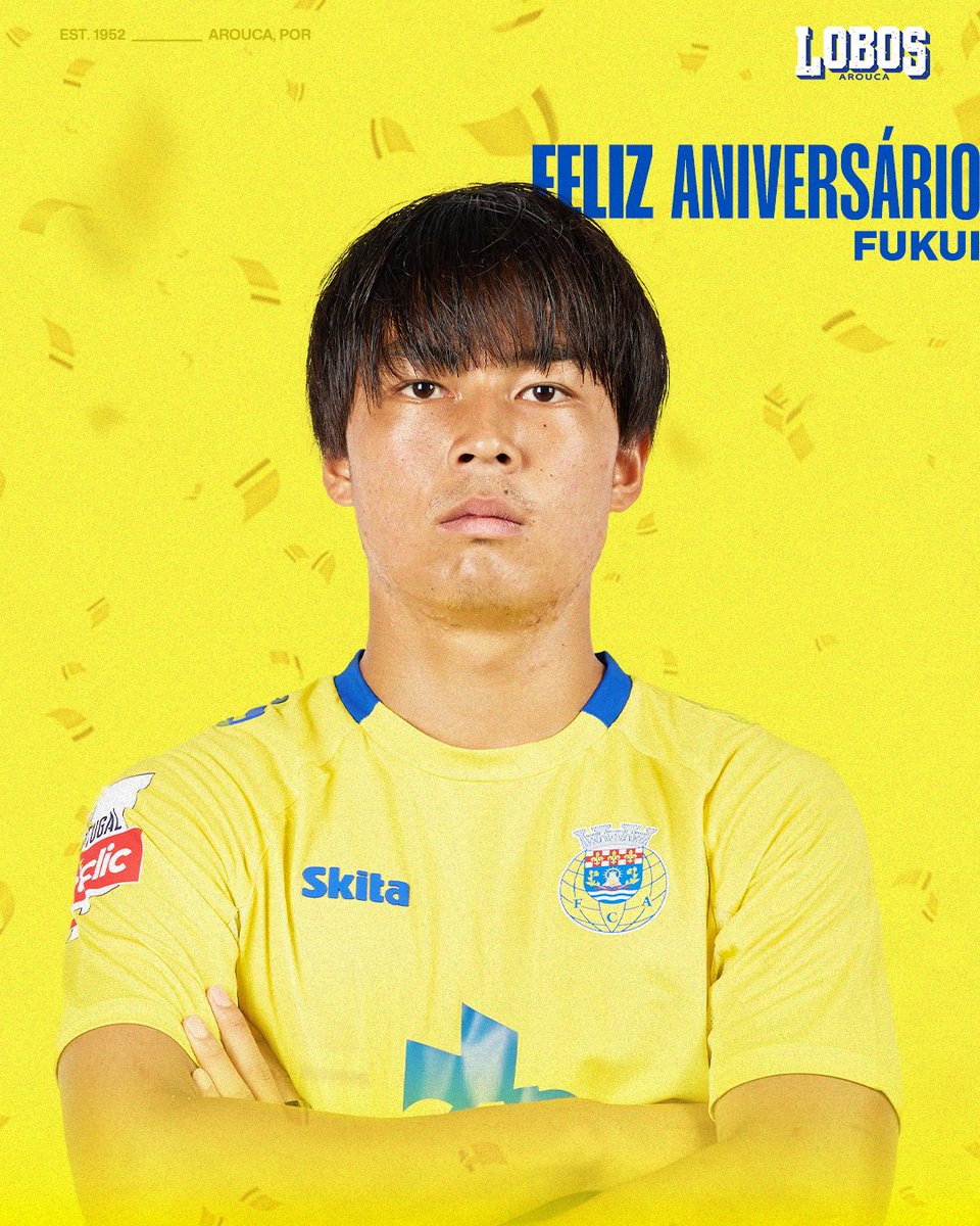 OficialFCArouca's tweet image. O nosso mรฉdio celebra hoje mais um aniversรกrio ๐ฅณ
Parabรฉns, ๐ง๐ฎ๐ถ๐ฐ๐ต๐ถ ๐๐๐ธ๐๐ถ! ๐
#LobosDeArouca #AmorEPaixao