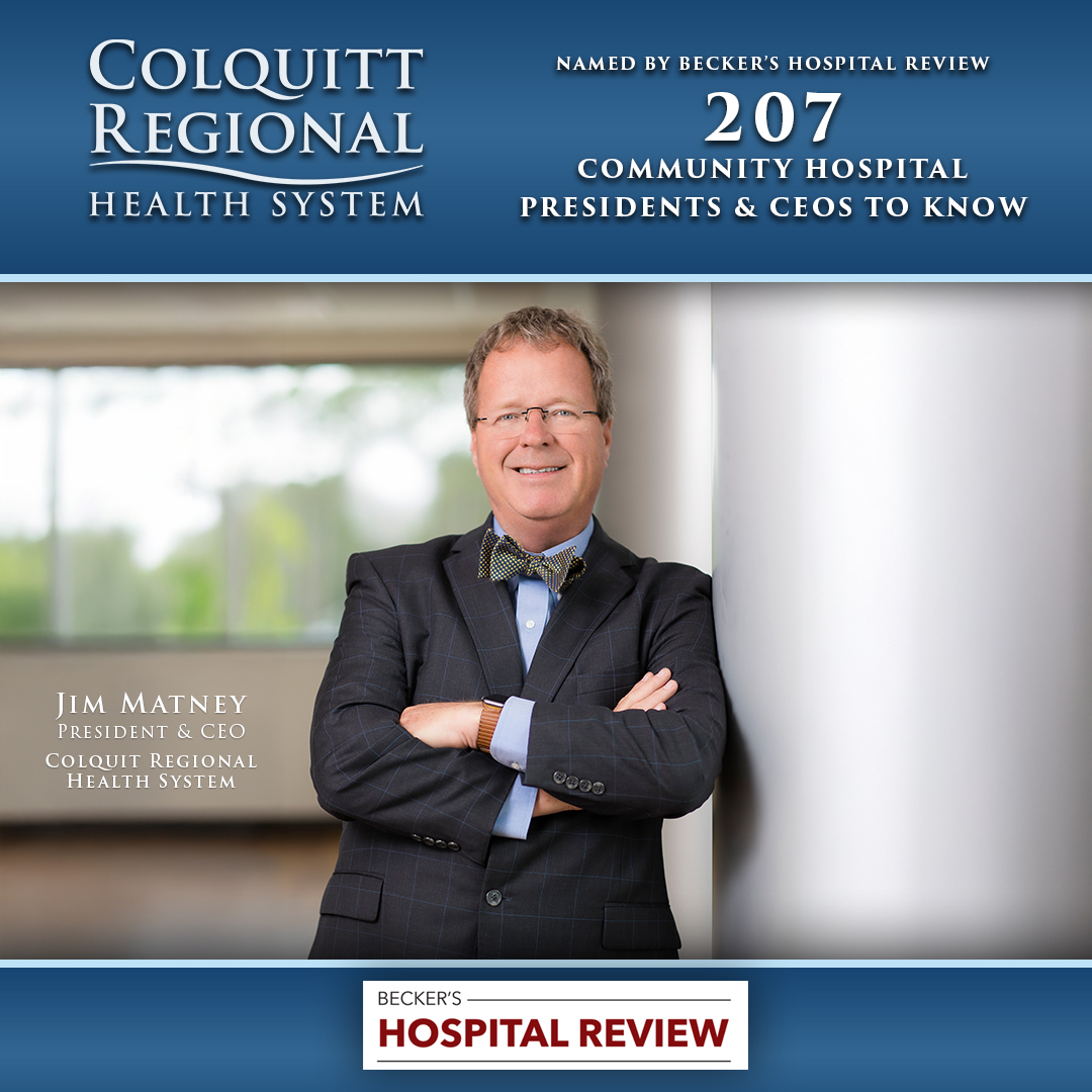 We’re proud to share that our very own Jim Matney has been named one of Becker’s Hospital Review’s “207 Community Hospital Presidents and CEOs to Know!” 🎉

🔗 Read more about this well-deserved recognition here ⬇️
beckershospitalreview.com/hospital-manag…