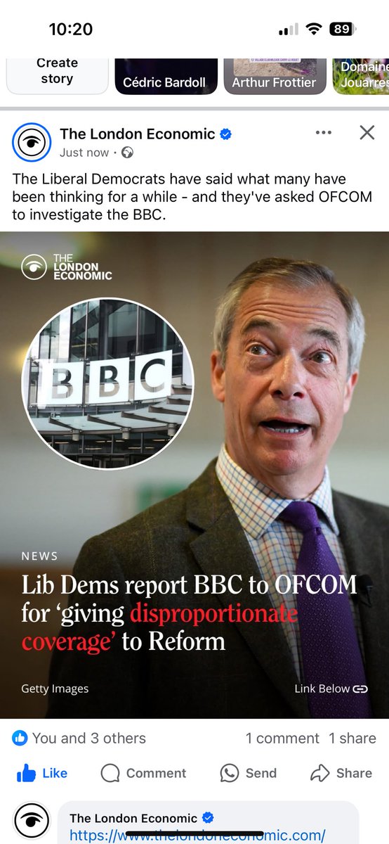 BBC needs a clear out of Boris Johnson’s extreme right wing political appointees who control the BBC and platform Farage and Reform ahead of any other party