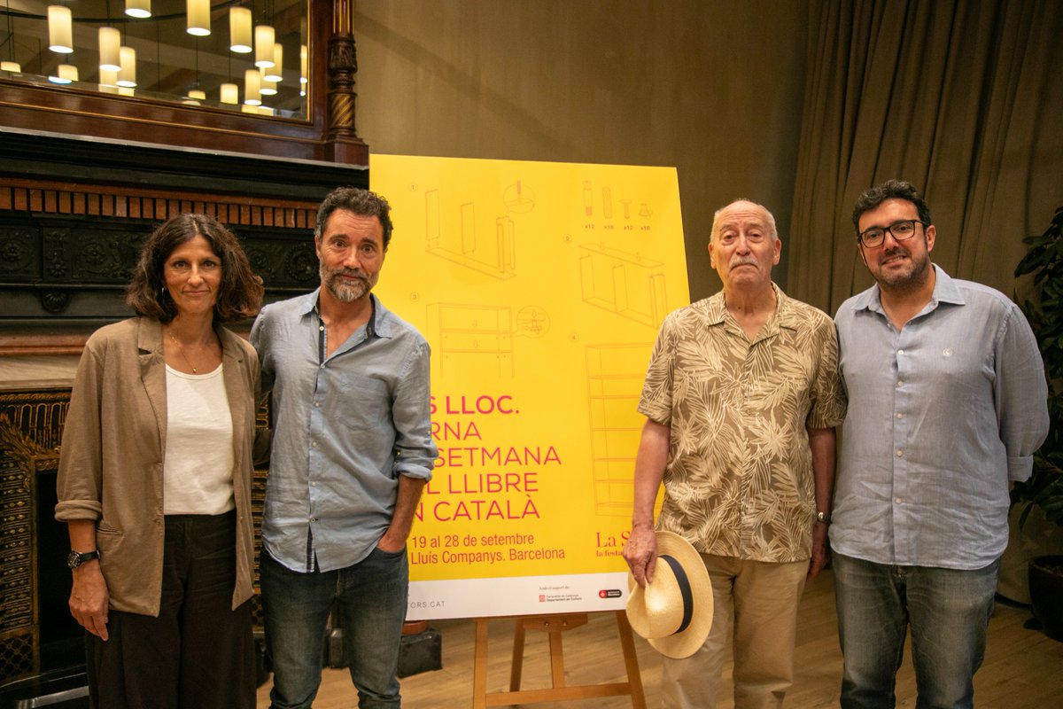 ⭐ La 43a edició de La Setmana del Llibre en Català se celebrarà del 19 al 28 de setembre al passeig de Lluís Companys, a Barcelona. 

📚 Sota el lema “Fes lloc”, La Setmana fa una crida a omplir les prestatgeries de les cases amb llibres en català.