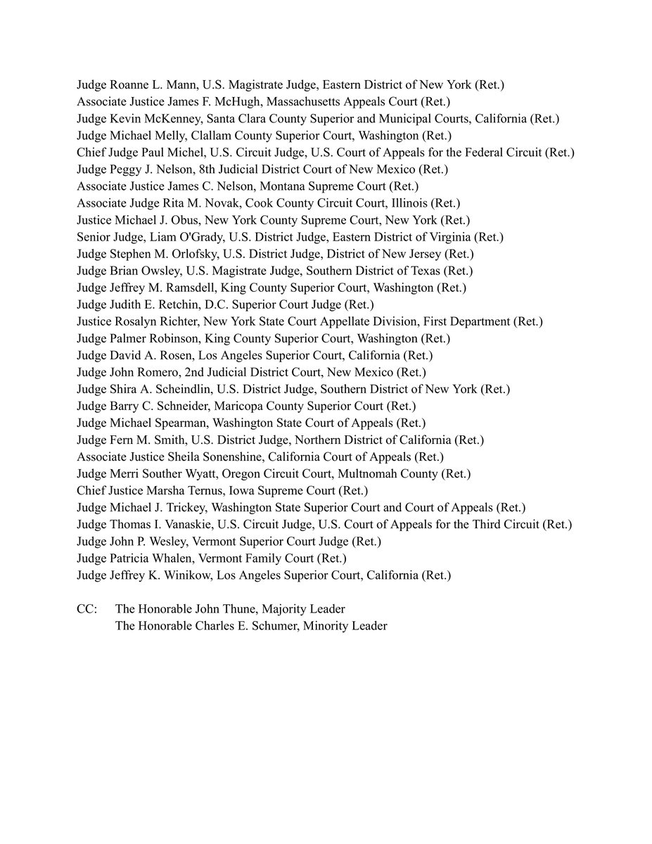 Former judges are coming out against Emil Bove’s nomination to the federal bench.

These 75+ judges were appointed by Republicans and Democrats.

It’s not just politics as usual. Emil Bove is uniquely unfit to be a federal judge.