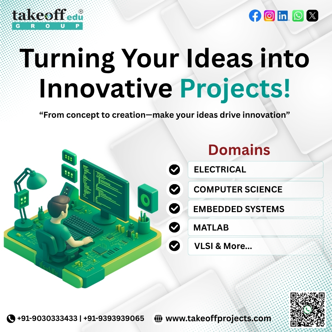 takeoffedugroup's tweet image. 🚀Turn Your Ideas into Reality with Takeoff Edu Group!
#InnovationInEducation #EngineeringProjects #TechInnovation #embeddedsystems #computerscience #MATLAB #VLSI #ElectricalEngineering #ProjectDevelopment #FinalYearProject #TakeoffEduGroup #TechCommunity #TakeoffProjects