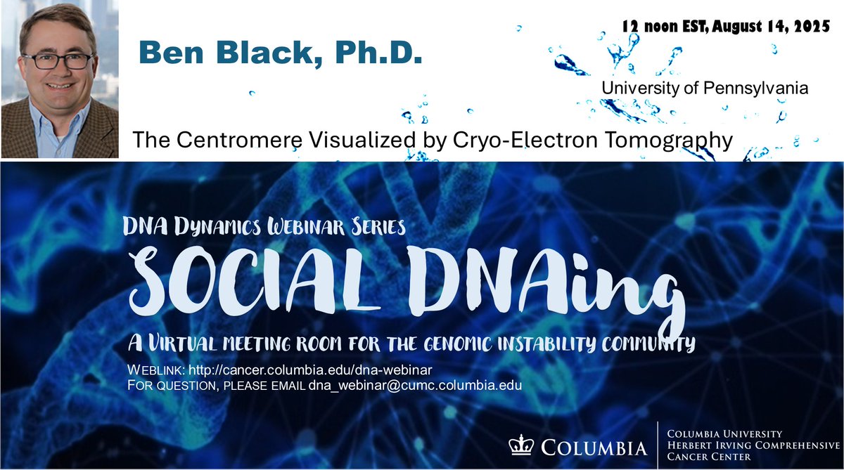 Zha Lab (@zha_lab) on Twitter photo Thank Haiyun for a wonderful talk! Dr. Black from UPENN and PCGI <a href="/BasserBRCA/">BasserBRCA</a> will join Social DNAIng this week to discuss artifical chromosomes! Sign up at cancer.columbia.edu/research/progr… Thank Haiyun for a wonderful talk! Dr. Black from UPENN and PCGI <a href="/BasserBRCA/">BasserBRCA</a> will join Social DNAIng this week to discuss artifical chromosomes! Sign up at cancer.columbia.edu/research/progr…
