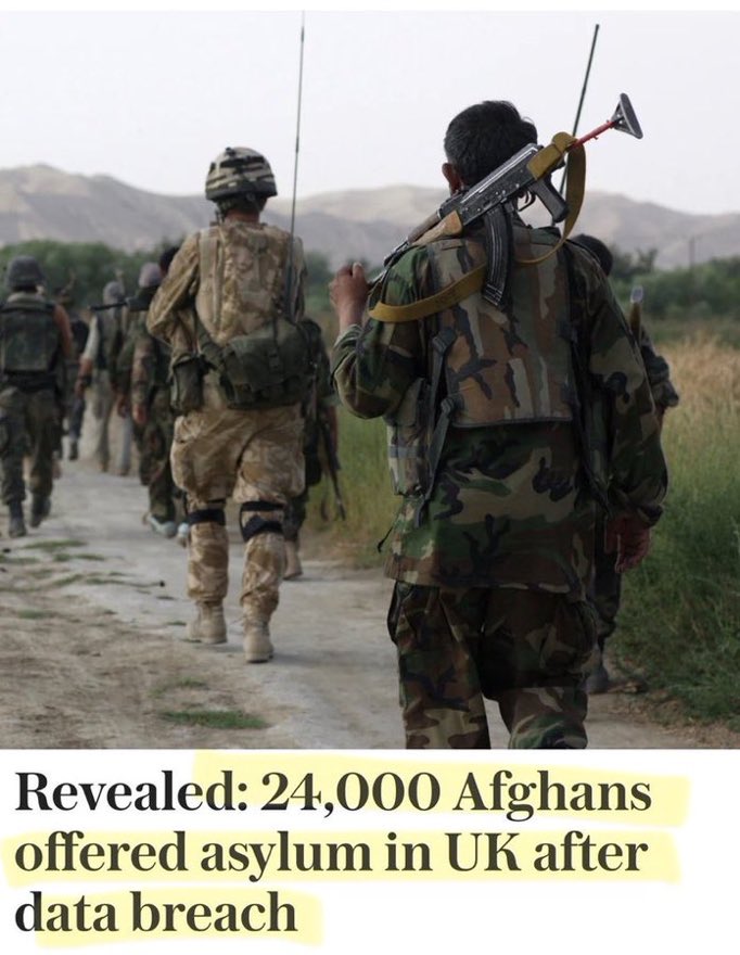 While you were working double shifts to feed your family, these cowards were flying in 18,500 Afghans behind your back.

Here’s what they didn’t want you to know:

On Feb 22, 2022, a UK civil servant leaked the personal data of up to 100,000 Afghan applicants, names, families,