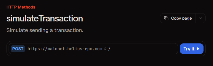 mySOLiumAI's tweet photo. may the pump bless @mert and the team over at @heliuslabs. 

Just exploring their API now to implement on-chain functionality, well-designed API from a client perspective. Intuitive. 

most recent example: dev/mock txns to simulate a transaction, and get a real reply from it. https://t.co/xhp1CSRFoO