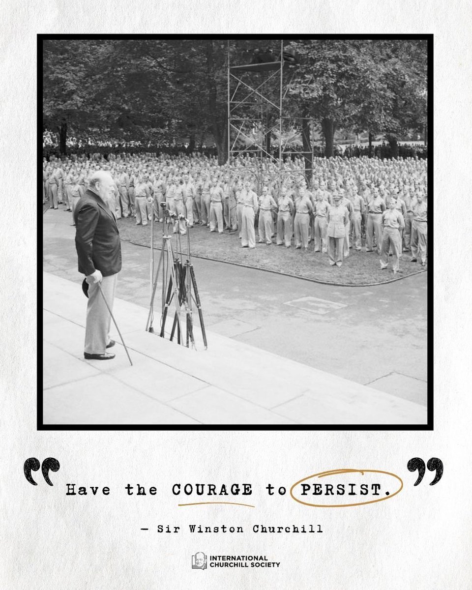 ChurchillCentre's tweet image. Harvard ROTC grads were urged to lead like Churchill: clear-eyed, courageous, and unshaken by opposition.
“Persist in truth — even when others turn away.”
Learn more: bit.ly/3SV9Vba
#ROTC2025 #Churchill #Leadership #MilitaryHistory