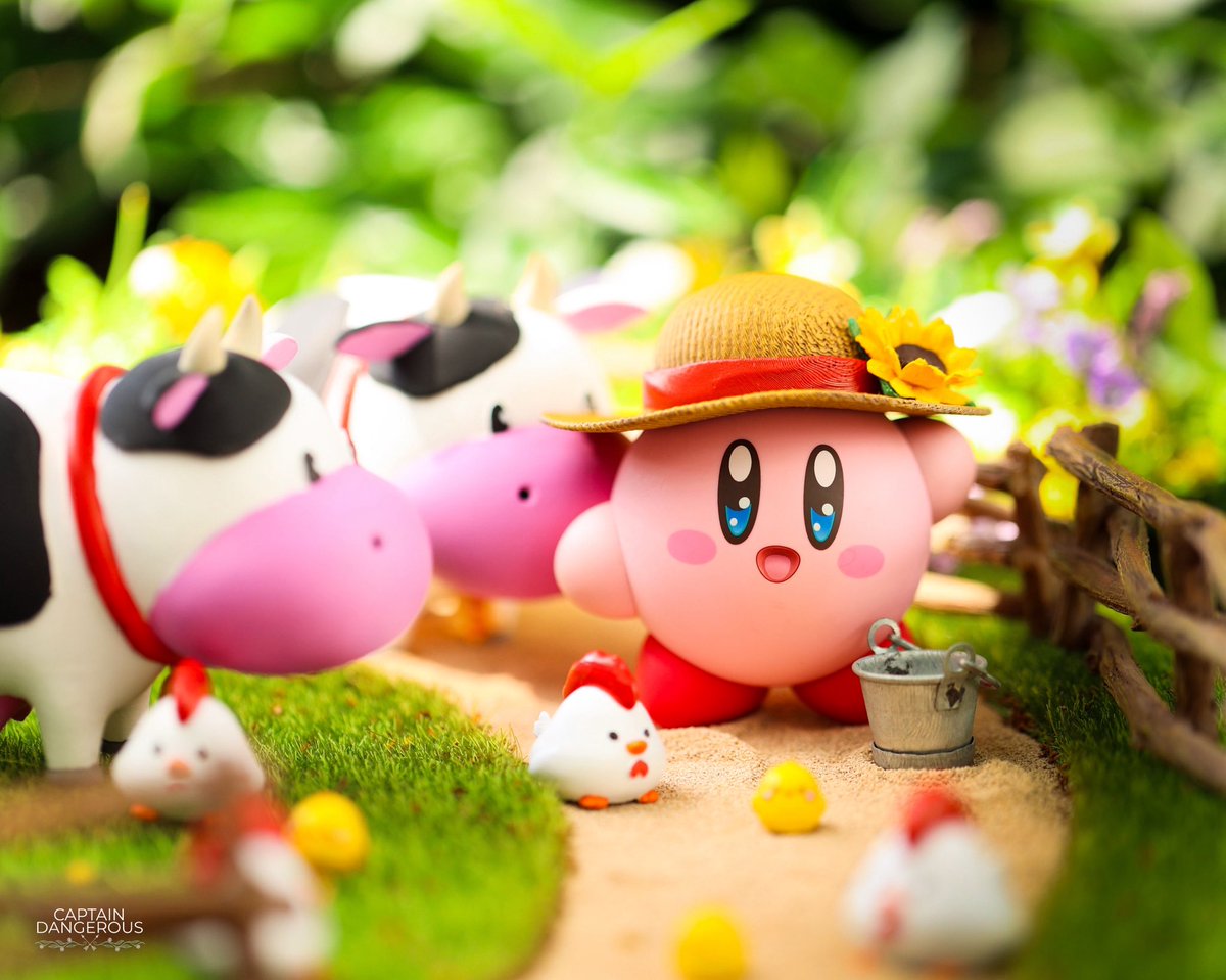 CaptDangerous64's tweet image. Farmer Kirby 👨🏻‍🌾 #kirby