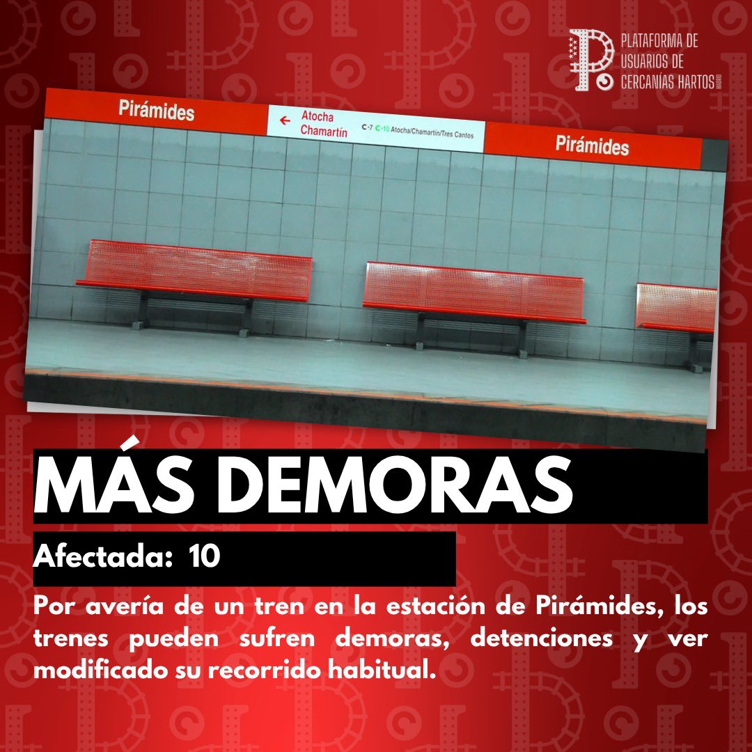 PlataformaPucha's tweet image. Nuevas demoras y detenciones en la C10 de @CercaniasMadrid.
Otro día más que los afectados de la nefasta gestión de @oscar_puente_, vuelven a ser los trabajadores.
¿Estáis seguros que os importan algo?