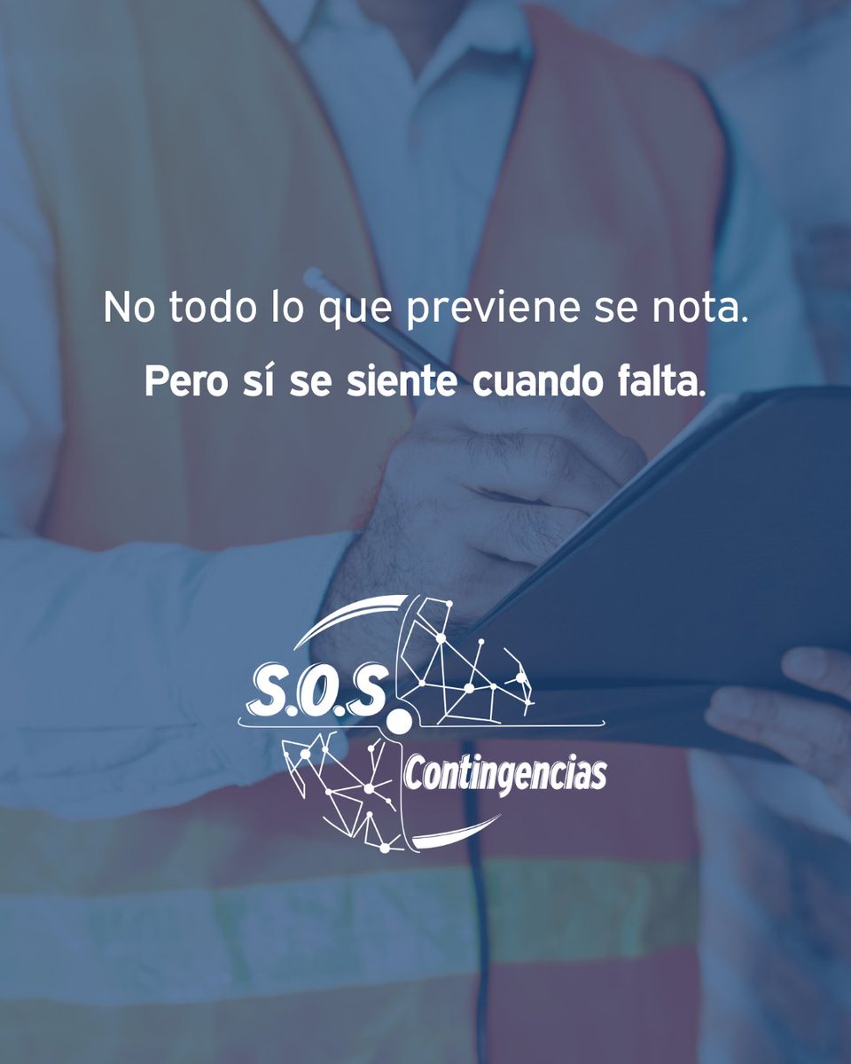 SosContingenci's tweet photo. La prevención es invisible hasta que la necesitas.

En S.O.S. Contingencias, creemos que la prevención más valiosa es la que se hace antes, aunque nadie la vea.

#SOSContingencias #CulturaPreventiva #PrevenciónSilenciosa #GestiónDelRiesgo #TrabajoEnEquipo https://t.co/wW7OxTnRVZ