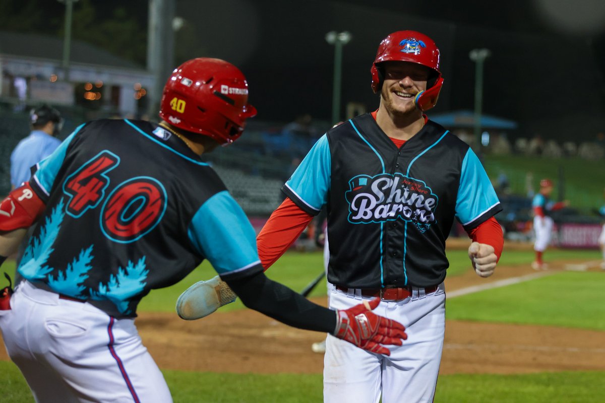 🚨Bid now on select Shine Barons jerseys - we have them online through Sunday. Proceeds support BlueClaws Charities: bit.ly/4lsjtqu