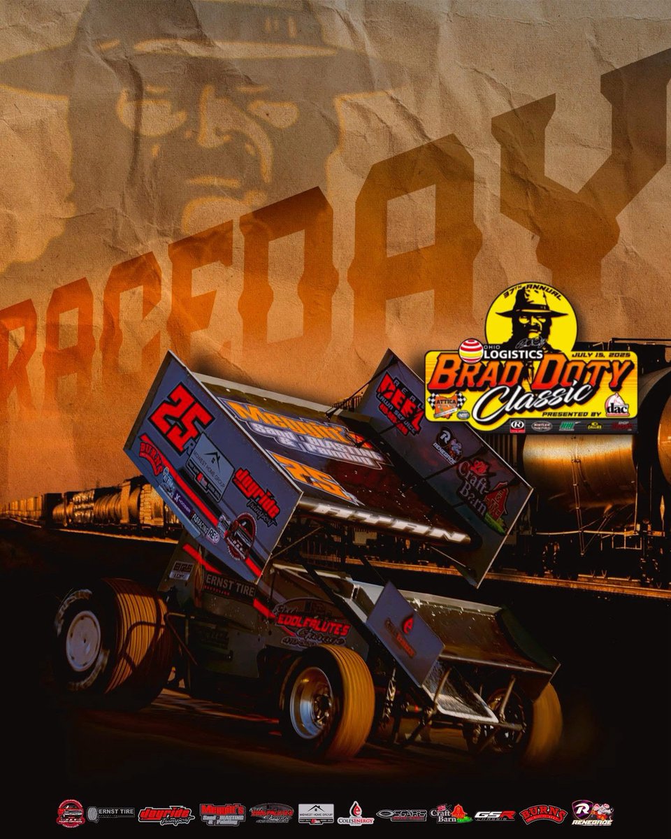 Brad Doty Classic tonight against the World of Outlaws Sprint Car Series!😎

Thank you to all of our sponsors who make this possible!