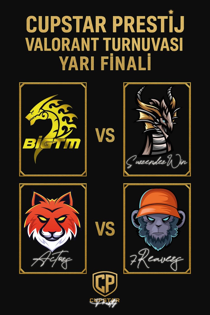 🔥 CupStar Prestij'de Yarı Final Zamanı 🔥  

Eşleşmeler belli oldu, heyecan zirvede. Saat 22.30’da sahne onların! Kaçırma.  

📺kick.com/gencerege

#CupStarPrestij #VALORANT #gaming #game #Türkiye #eSports #turnuva #cupstarorg #WeAreCupStar #CupTheGlory #CupComm