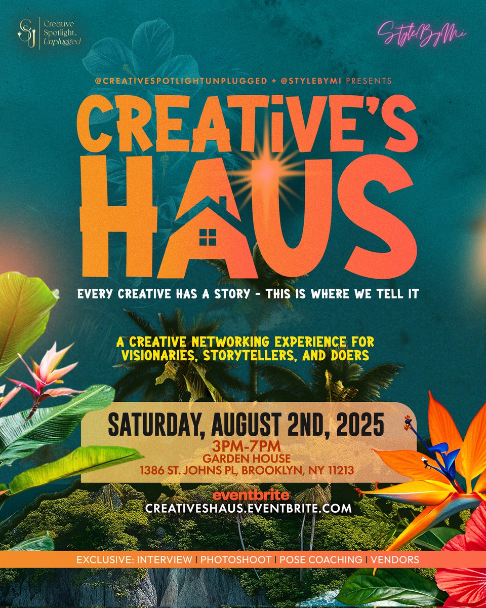 In other news! My friend and I made an event in Brooklyn for creatives who don't only subscribe to just one niche (p.s. it's for professionals too) either way your work matters 💕  creativeshaus.eventbrite.com