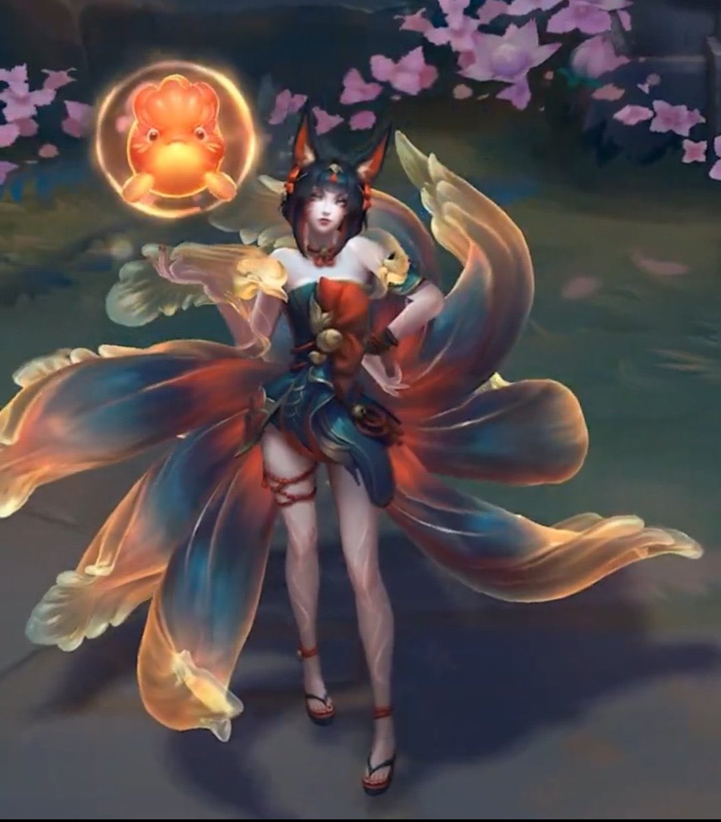 novic_0's tweet image. Although I most likely wont be purchasing this skin, I REALLY love what theyve done with ahris tail here. Her animations and effects are lovely