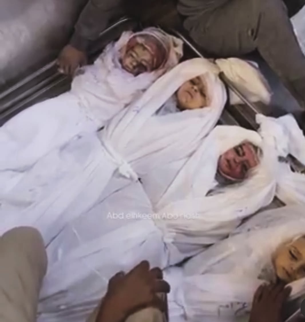 These are the four children Israel defended itself against this morning. There were more an hour later. Israel has a right to defend itself.