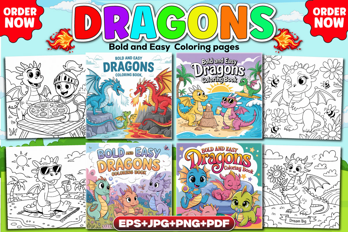 Are you looking for eye-catching, high-quality book designs that stand out on Amazon KDP ? You're in the right place!
#ColoringBook #activity #adultbook #Dragon