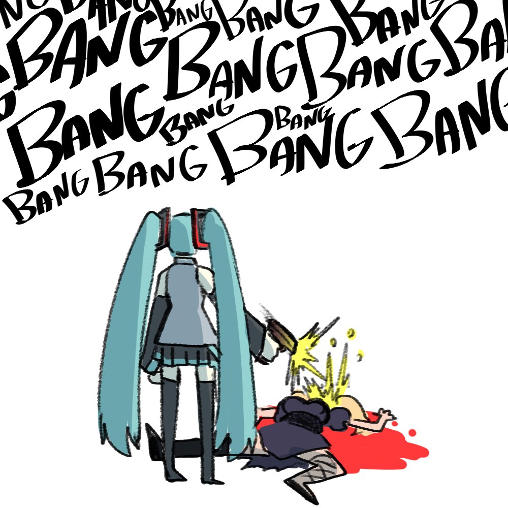 Hatsune Miku versus Mechanical Hitler, Grokussy, garbage or whatever the  hell this thing name is, image size:1000x1000