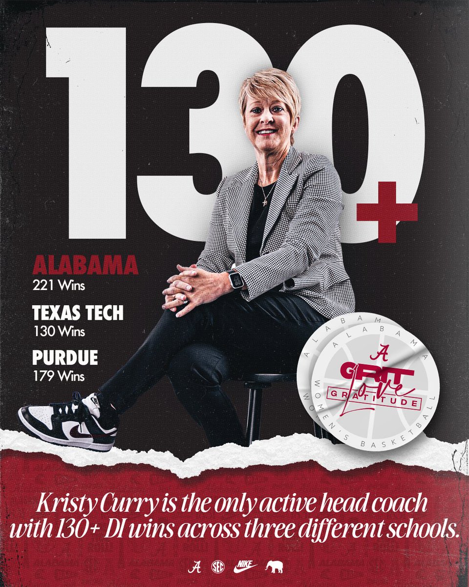 One of One 📈

#RollTide #GLG | <a href="/CoachCurry/">Coach Kristy Curry</a>