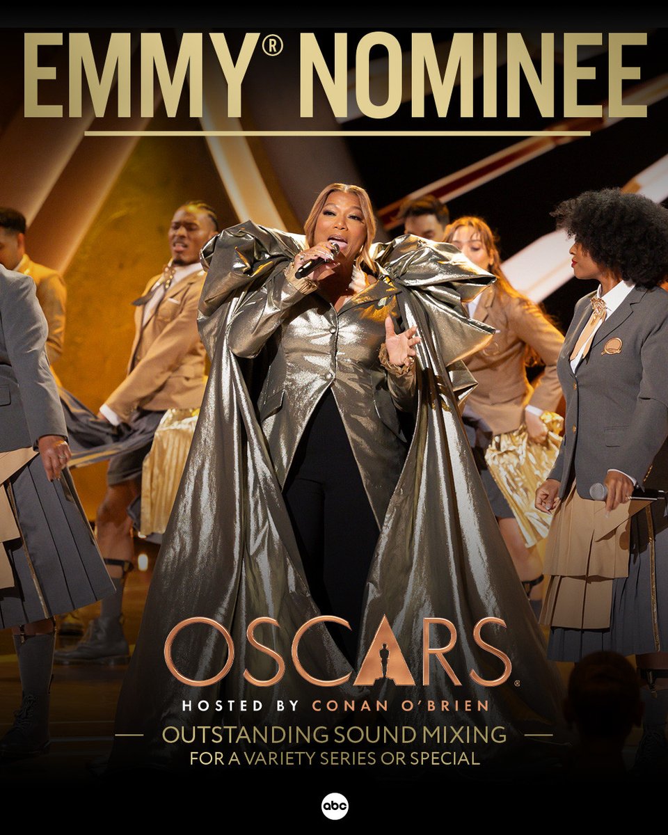 ABCNetwork's tweet image. Congratulations to The #Oscars on the #Emmy Nomination for Outstanding Sound Mixing For A Variety Series Or Special! #EmmyNoms #Emmys