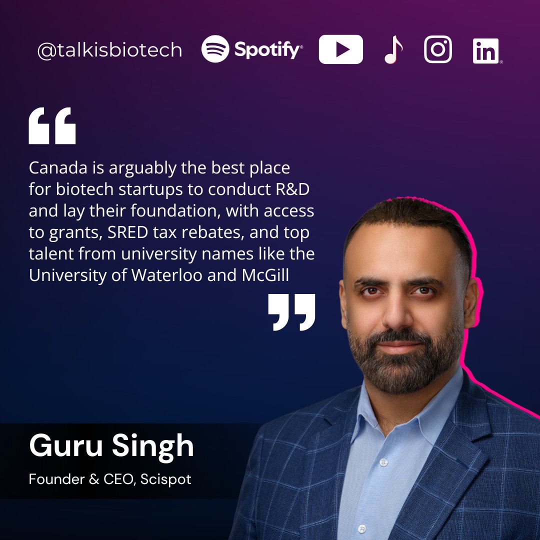 Why Canada shines for biotech startups: unmatched R&amp;D support, SRED tax rebates, and exceptional talent from top universities like Waterloo and McGill.

<a href="/gursatya/">Guru Singh</a>  (Founder &amp; CEO, <a href="/scispotter/">Scispot (YC S21)</a> )

Share your thoughts below!