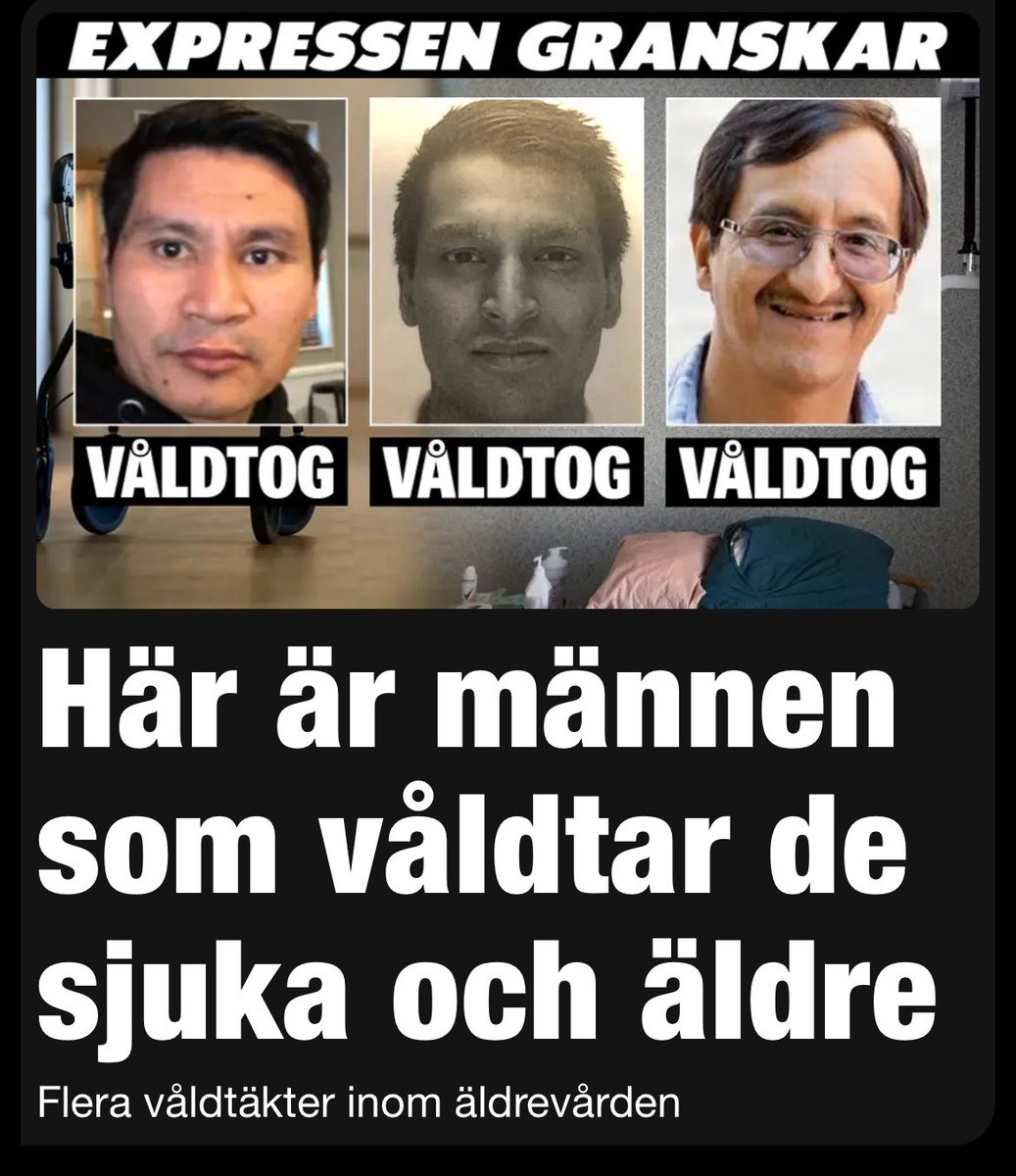 Leopold Hulinder🇸🇪 (@normbrytande) on Twitter photo Två politiker representerade. <a href="/miljopartiet/">Miljöpartiet</a> och <a href="/moderaterna/">Moderaterna</a>. Jag tror en importerad värdegrund och kultur är det som är gemensamt för dessa tre monster.
”Under flera års tid filmade vårdbiträdet när han våldtog demenssjuka kvinnor på ett äldreboende i Lerum. Filmerna spred han Två politiker representerade. <a href="/miljopartiet/">Miljöpartiet</a> och <a href="/moderaterna/">Moderaterna</a>. Jag tror en importerad värdegrund och kultur är det som är gemensamt för dessa tre monster.
”Under flera års tid filmade vårdbiträdet när han våldtog demenssjuka kvinnor på ett äldreboende i Lerum. Filmerna spred han
