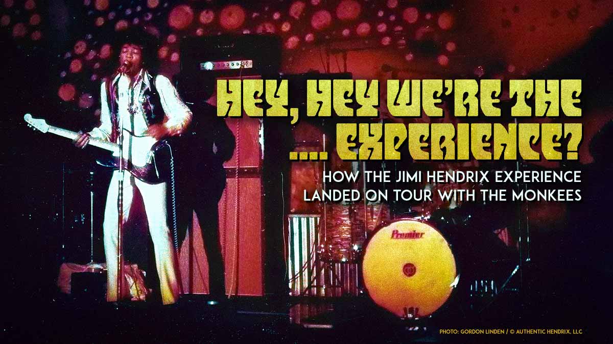 JimiHendrix's tweet image. HEY, HEY WE'RE THE ... EXPERIENCE?
Learn how The Jimi Hendrix Experience landed on tour with The Monkees. Read our Featured Story that details this history tour at bit.ly/3MiFJUi
#JimiHendrix #Hendrix #TheMonkees @TheMonkees