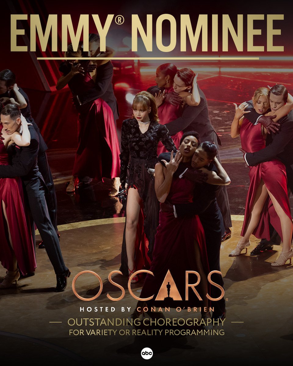 ABCNetwork's tweet image. Congratulations to The #Oscars on the #Emmy Nomination for Outstanding Choreography For Variety or Reality Programming! #EmmyNoms #Emmys
