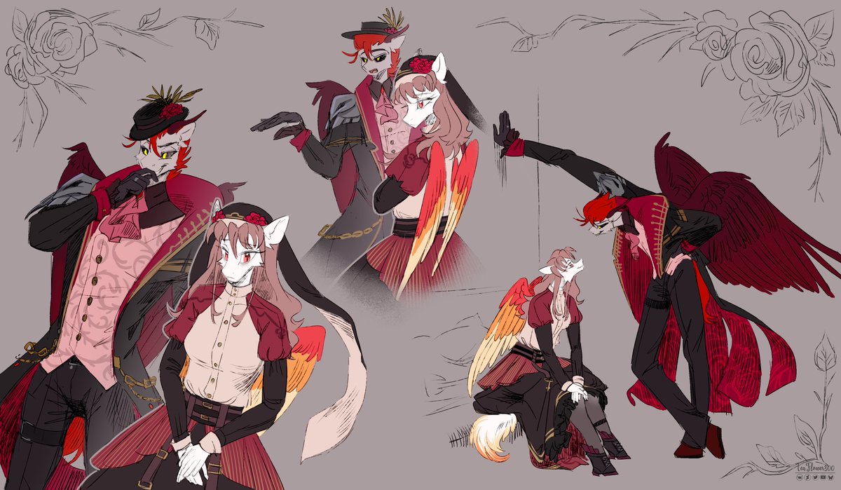 teaflower300's tweet image. oc`s sketches