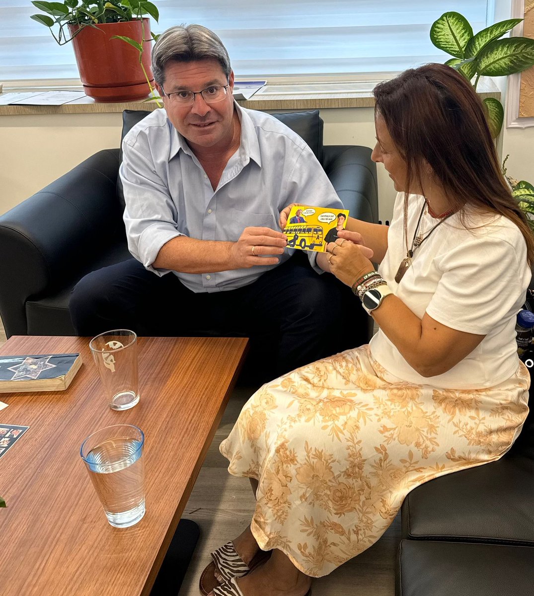 Yesterday, Consul General <a href="/Ofir_Akunis/">Ofir Akunis</a> held a powerful and deeply emotional meeting with Ayelet Samerano, whose son Jonathan was brutally kidnapped and murdered by Hamas terrorists who were also UNRWA employees.

Ayelet is now traveling the world to expose the ties between UNRWA