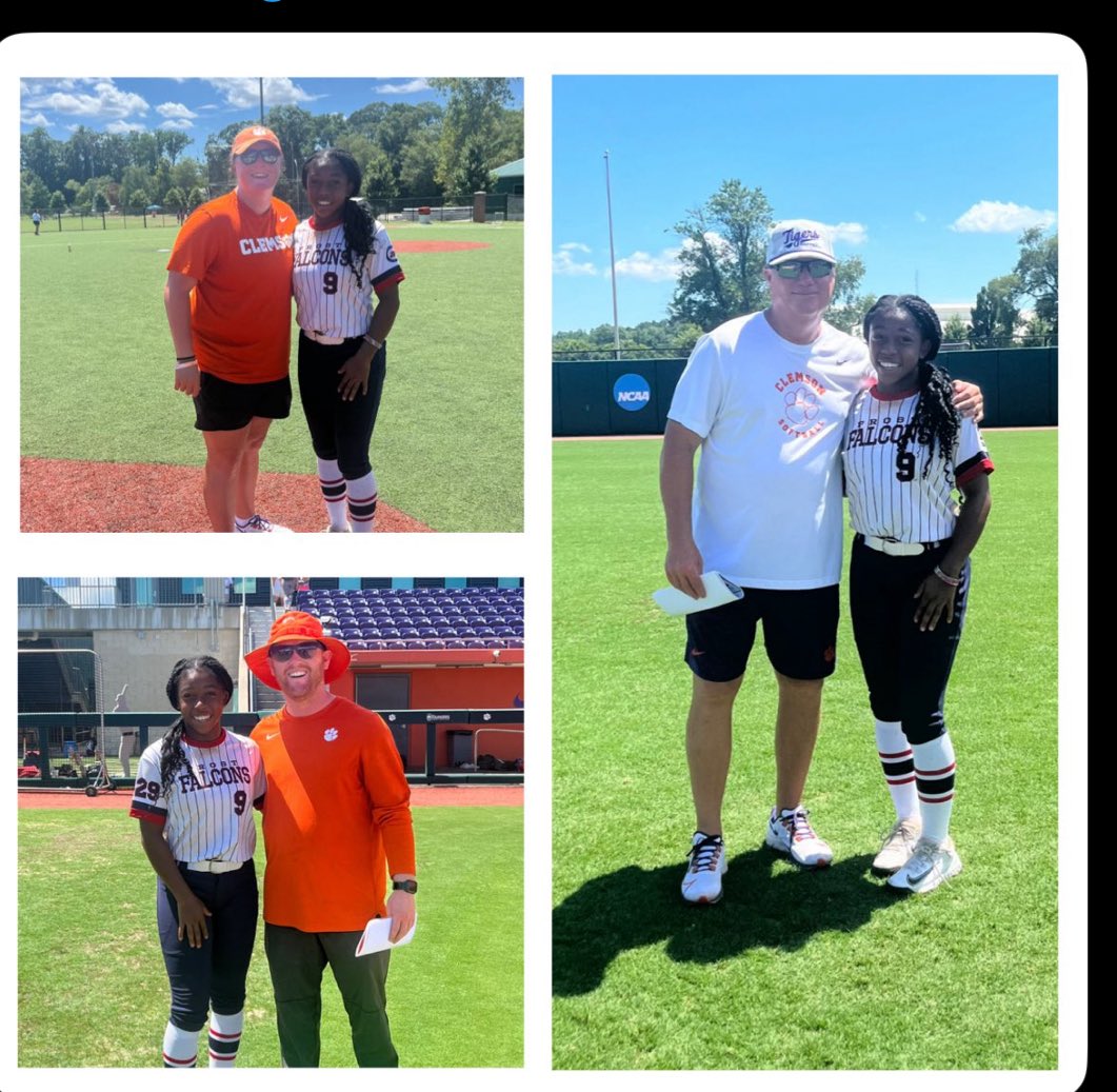 Frost Falcons 14u-Harr (@frost_14u) on Twitter photo Thank you to Coach Rittman and the <a href="/clemsonsoftball/">Clemson Softball 🥎</a> staff for having our 2029 #9 Jayde Simms at camp! She had a great experience and is grateful for the opportunity to learn and grow. Thank you to Coach Rittman and the <a href="/clemsonsoftball/">Clemson Softball 🥎</a> staff for having our 2029 #9 Jayde Simms at camp! She had a great experience and is grateful for the opportunity to learn and grow.