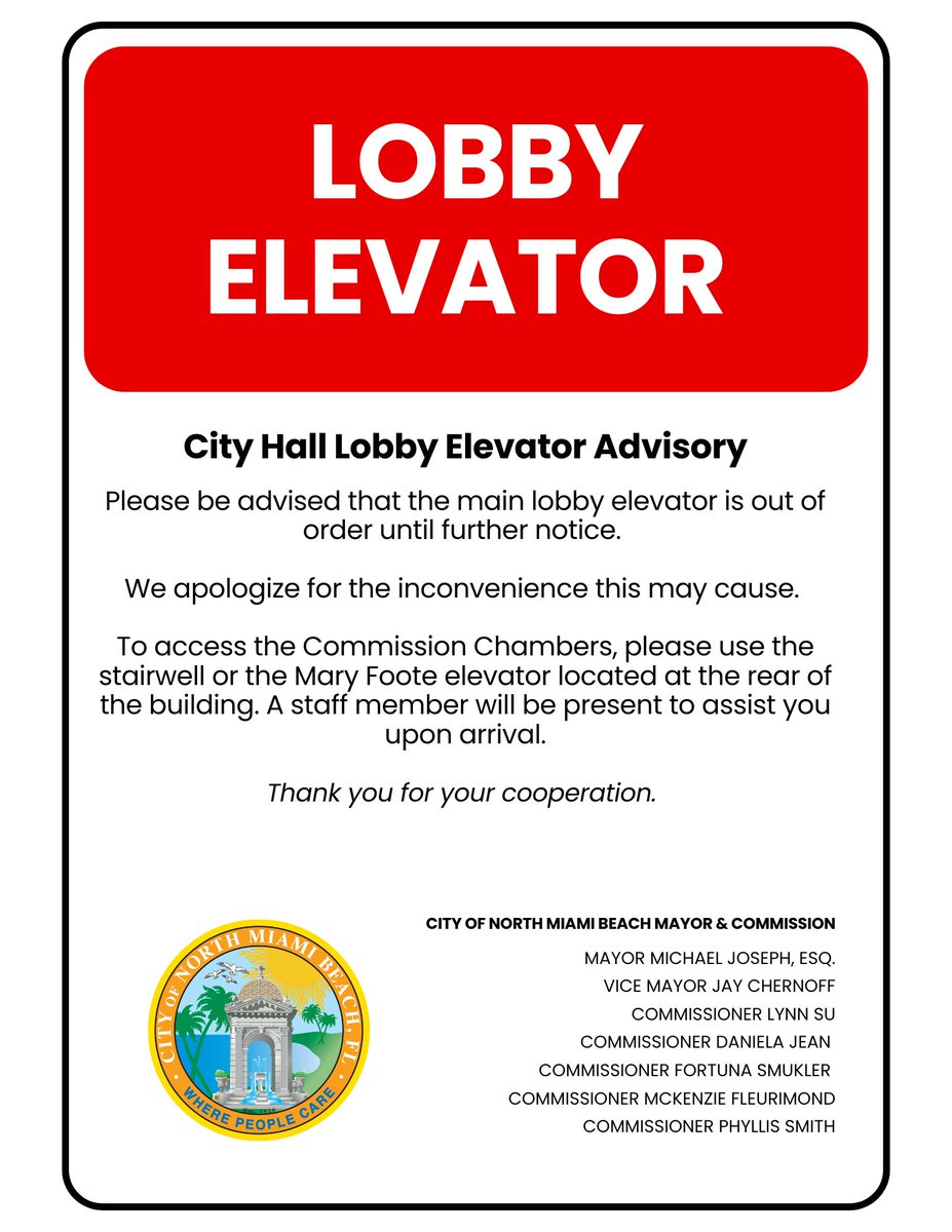 CityNMB's tweet image. We sincerely apologize for the inconvenience this may cause during tonight’s City Commission Meeting and appreciate your continued patience and understanding.