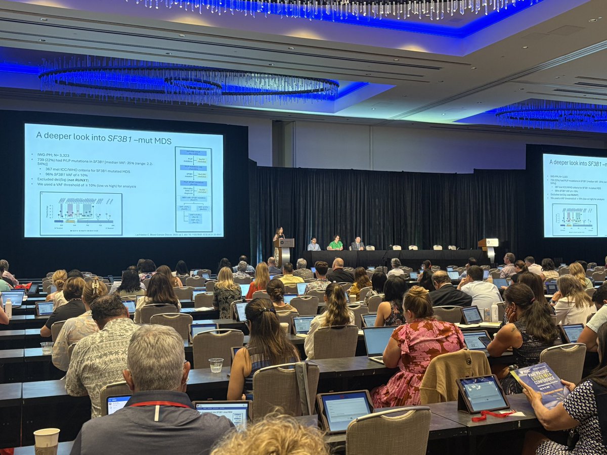 PapaemmanuilLab's tweet image. Dr @sanamloghavi kicking off #2025PPLC on unifying disease classification in myeloid neoplasms + exemplifying the role of population based studies on criteria definition incl VAF, allelic state &amp;amp; patterns of co- mutations with data from our recent study brnw.ch/21wTSQI 🙌