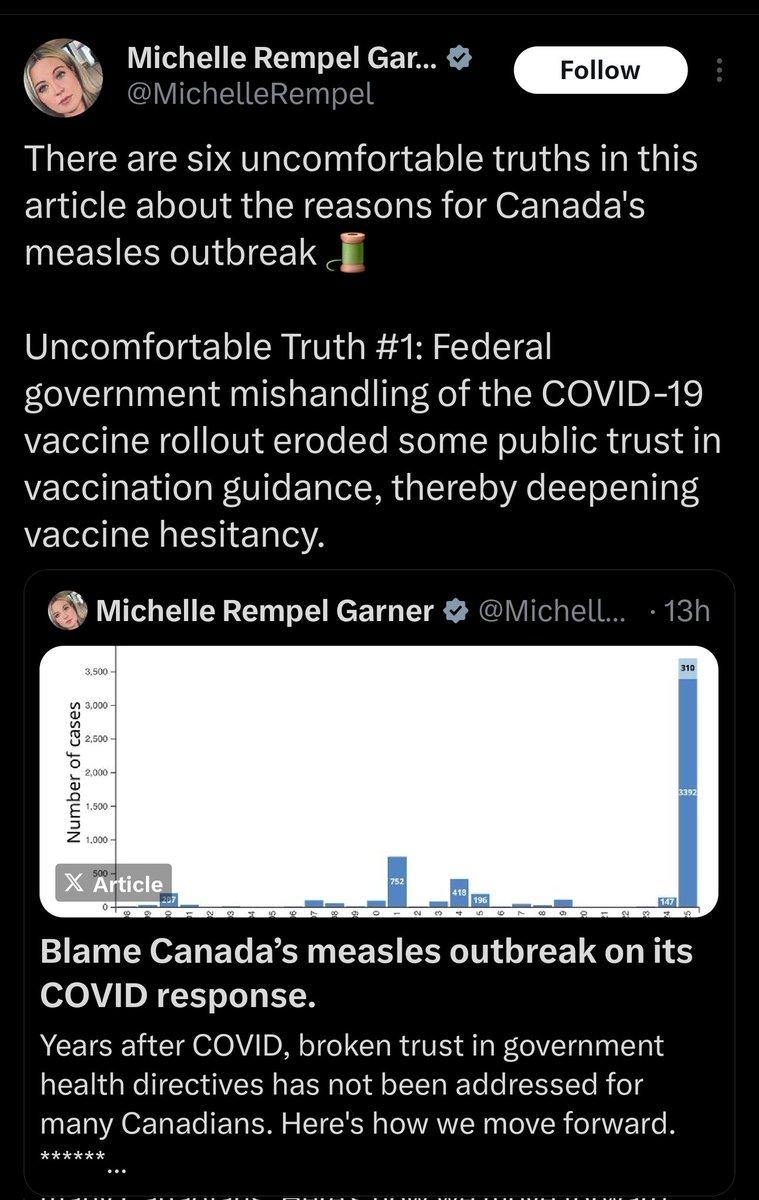 I can't quote tweet this clown because she blocked me during covid when I critisized her for shilling HARD for pharma, the mandates, etc etc.

Oh the irony.