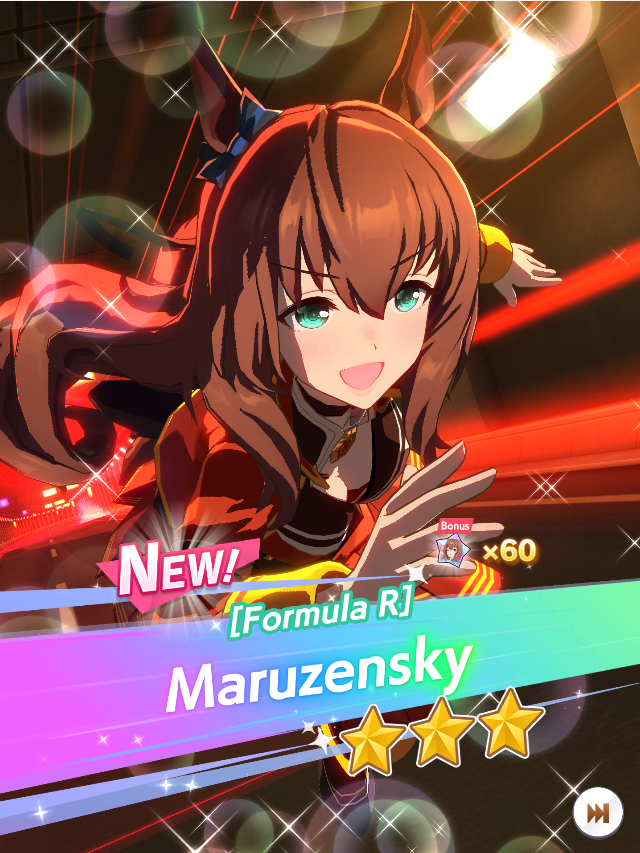 Riuna999's tweet image. well i finally started playing umamusune and i am proud to say i don't know how to play this game because I skipped all the tutorial because ,I wanted to "gamble" right away and see Gold ship drop kick me
.
Anyway this is my first 3 star