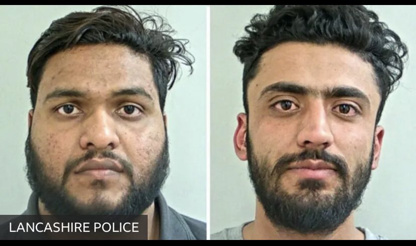 These two “men” have just been found guilty of raping a young girl.
The “judge” sentenced them each to 2.5 years in jail.
So, in the eyes of “British law”sending a silly tweet is more serious than raping a young girl!
What the hell is happening to our country?
