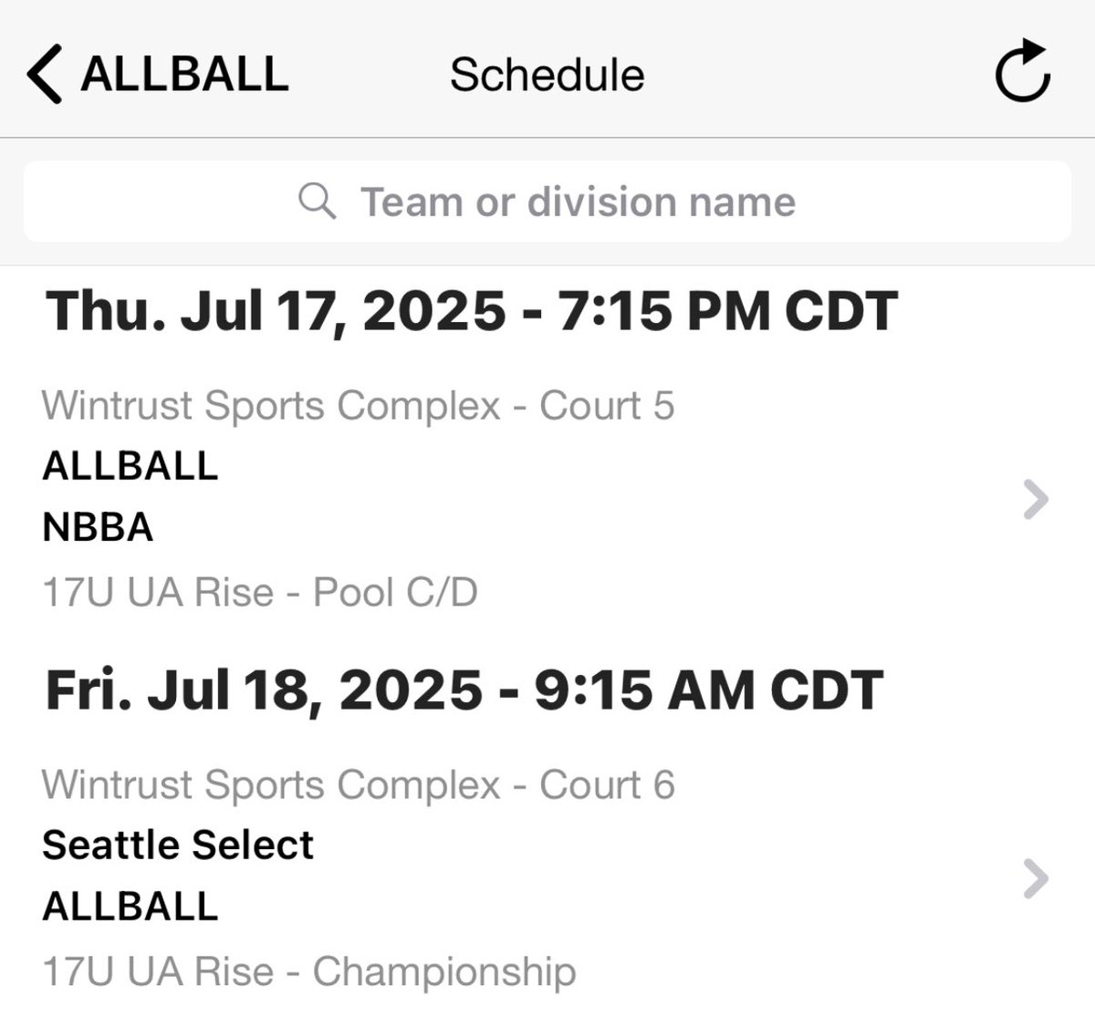 Let the Games begin <a href="/RiseCircuit/">UA Rise Circuit</a> <a href="/UANextBHoops/">Boys UAA</a> finale in Chicago!  Thursday and Fridays schedule is available then on to Bracket Play!