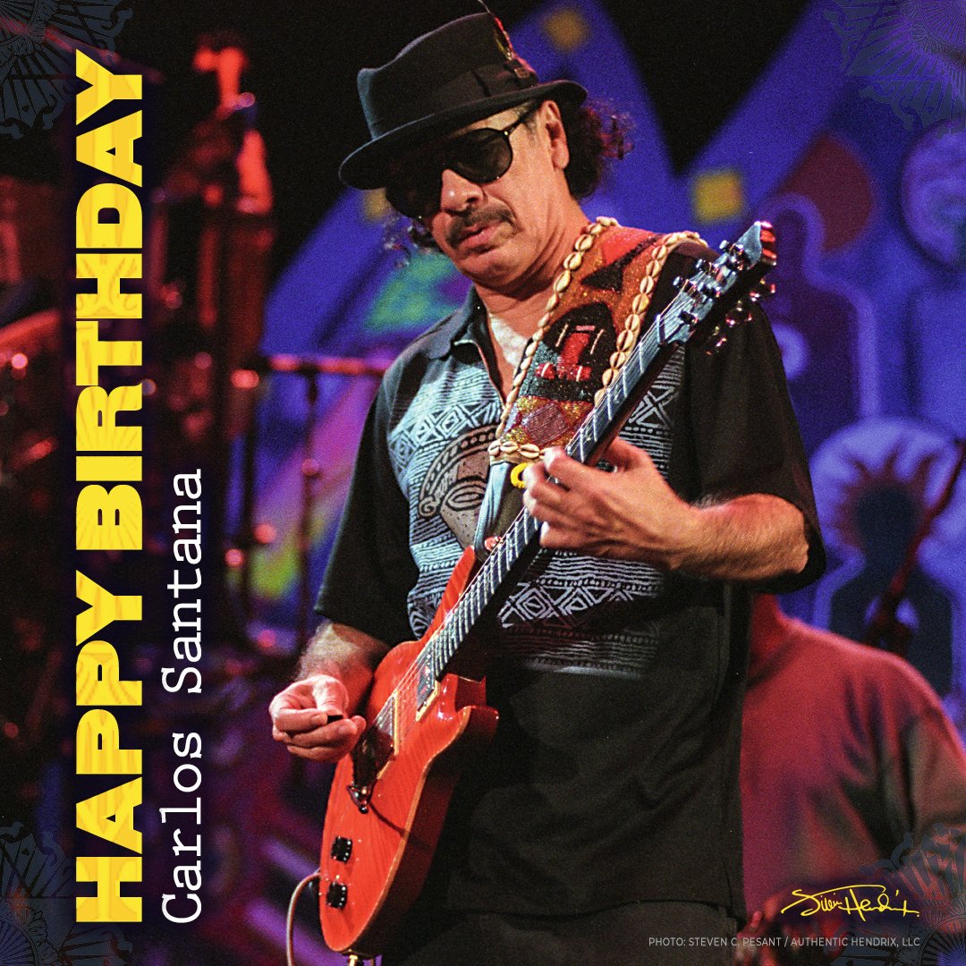 JimiHendrix's tweet image. Happy Birthday to Carlos Santana
Stay Groovy. Stay Free. Stay Experienced!
#HappyBirthday