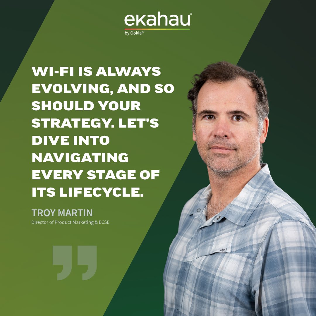Wi-Fi is constantly evolving, and your strategy should too! 🚀 Join our upcoming webinar to master every stage of the Wi-Fi lifecycle. wifi.ekahau.com/network-lifecy…