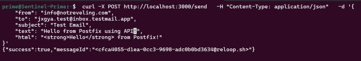 rudra2p's tweet photo. Sending a mail using API. Everything self made.
#Linux #MailServer #Postfix #Nodejs #OpenSource https://t.co/O3LhnErt8f