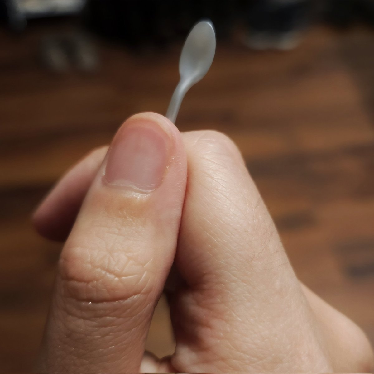 Deliberate_ill's tweet image. Two years ago, I believe I was cleaning and found this tiny spoon and immediately thought. . .๐ฅ
#้ฒๆใฎๅทจไบบ #AttackOnTitan #SNK #aot