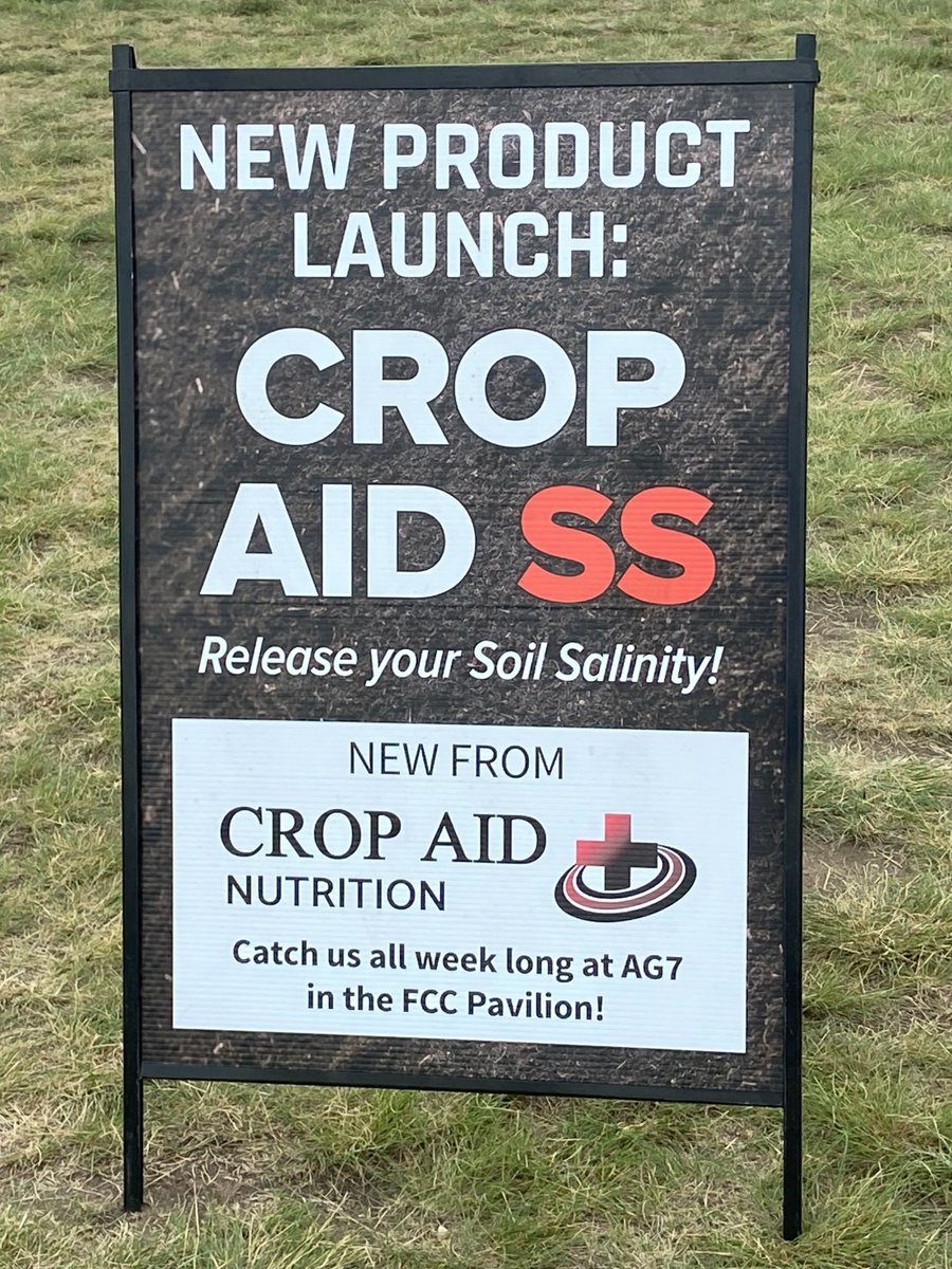 NEW PRODUCT ALERT!

Darren from Crop Aid Nutrition is excited to tell you all about Crop Aid SS. This innovative new product helps release your soil salinity.

Come hear all the details at #AIM25 (Booth AG7)! <a href="/crop_aid/">Crop Aid Nutrition</a>
