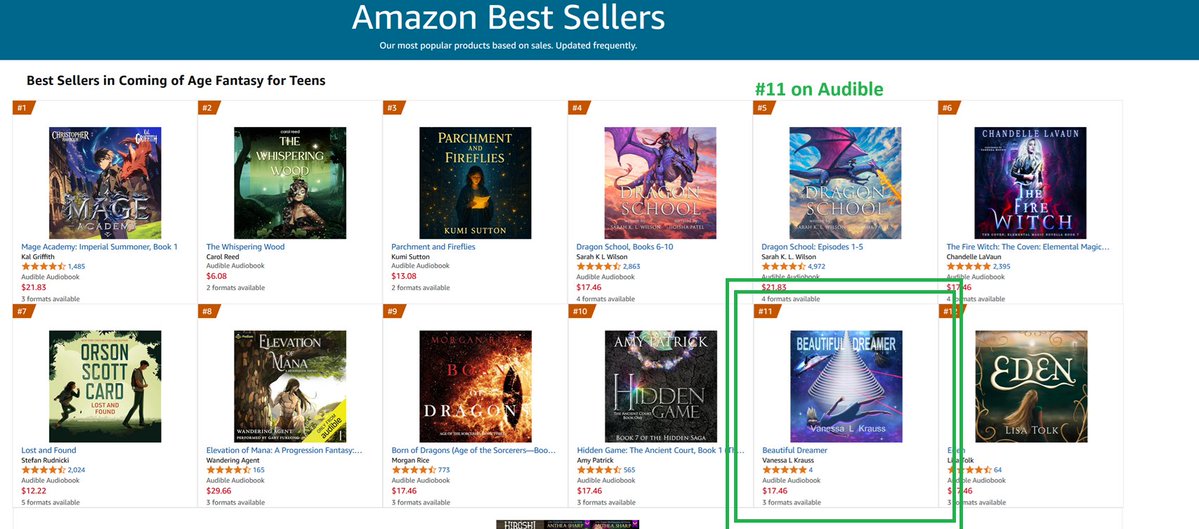 BubbleyBrain's tweet image. Meanwhile...on Audible.
Can we say #11?
(Psst. Beautiful Dreamer audiobook is out August 1st.)